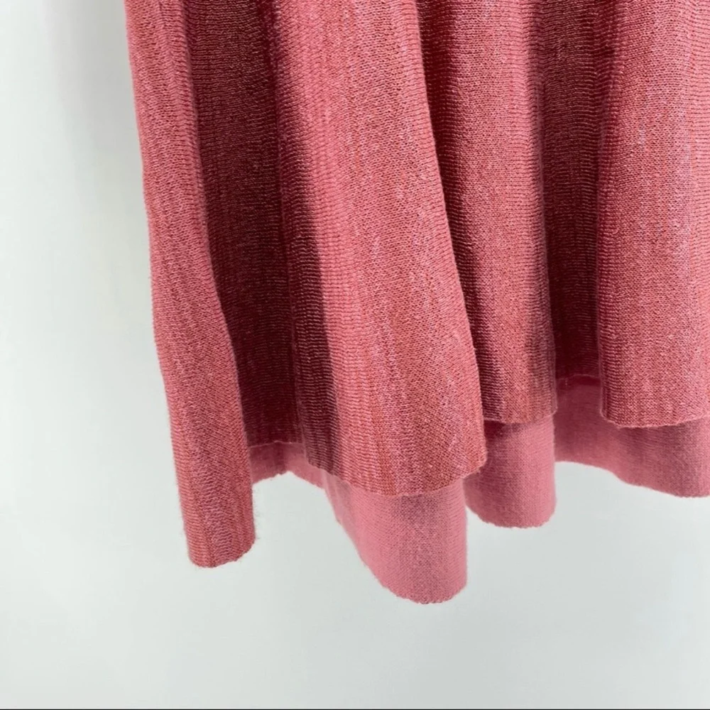 Free People Sundae Rose Linen Blend V-Neck Bell Sleeve Pullover Sweater Size XS - Picture 9 of 12